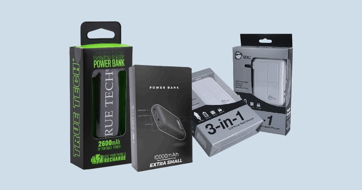 Custom Power Bank Packaging Boxes | JoJoPackaging