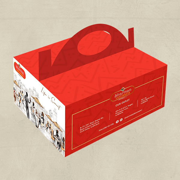 cake box packaging design