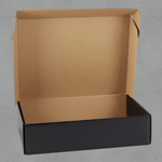 Custom Black Shipping Box