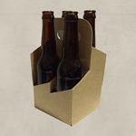 Custom Four Bottle Carrier Box