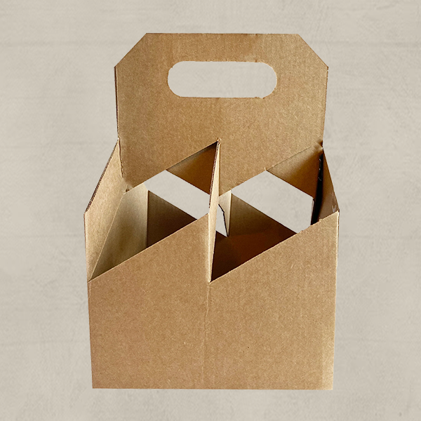 Four Bottle Carrier Box and Packaging
